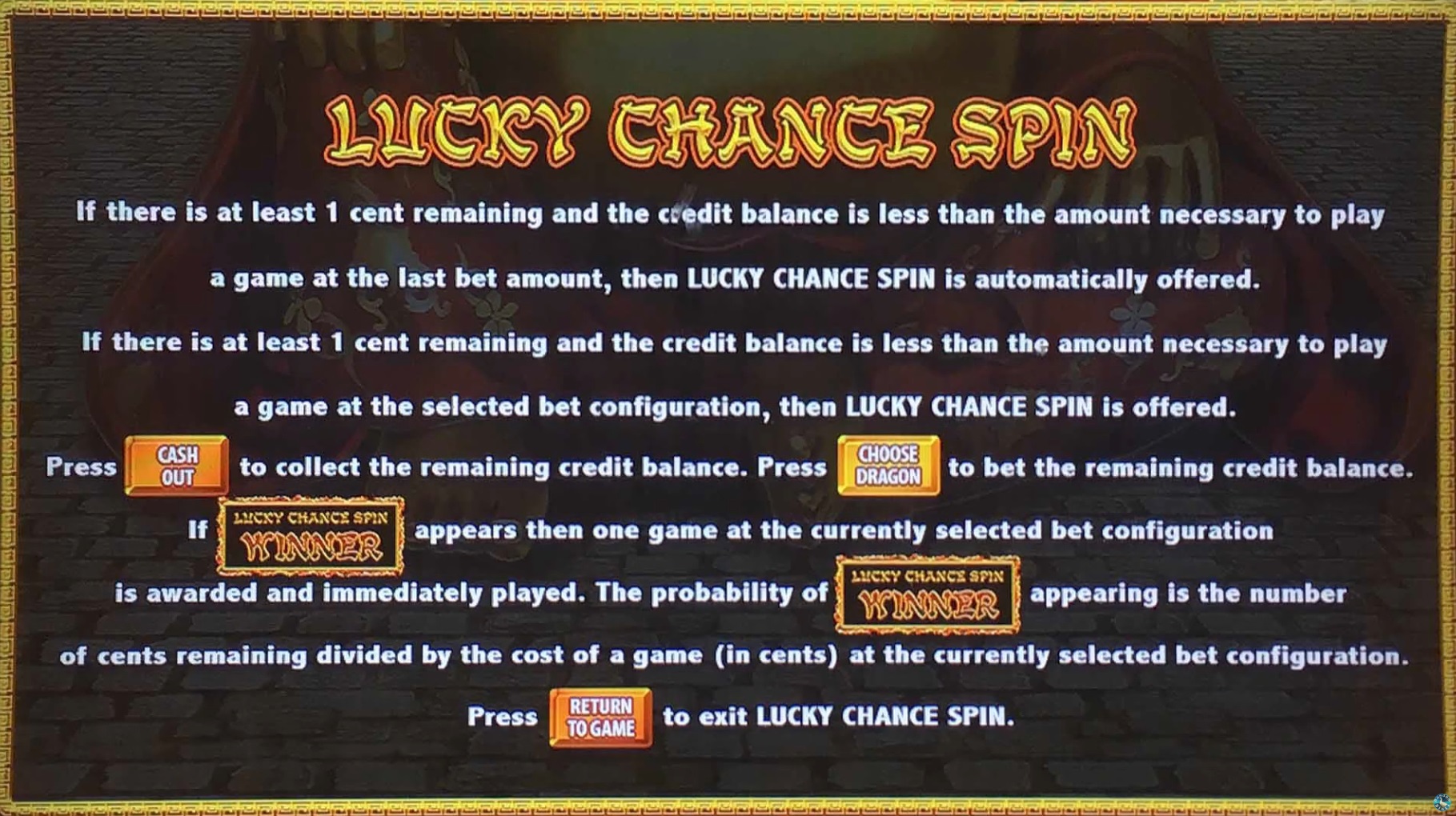 Lucky chance spin